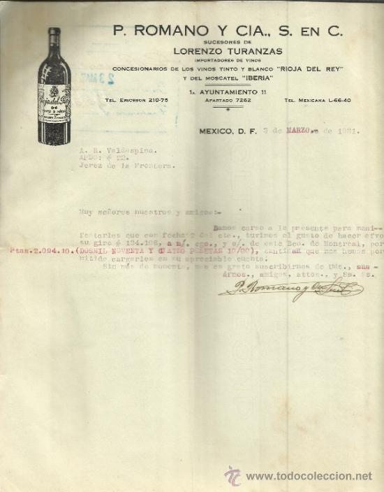 Commercial Letters: CARTA COMERCIAL DE P. ROMANO Y C&ordf;. SUCESORES DE LORENZO TURANZAS. M&Eacute;XICO. M&Eacute;XICO. 1897