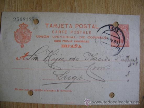 Cartas comerciales: Postal comercial 1907, &Aacute;ngel Ferrer, Bail&eacute;n - Foto 2