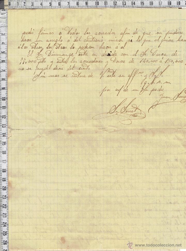 Cartas comerciales: CARTA COMERCIAL FECHADA EN OLOT 1906. - Foto 2