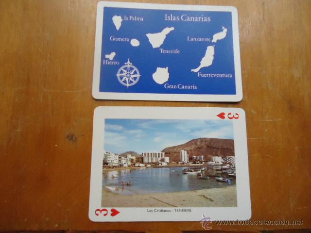 Cartas comerciales: carta suelta de vistas de las islas canarias, fournier, perfecto estado,
