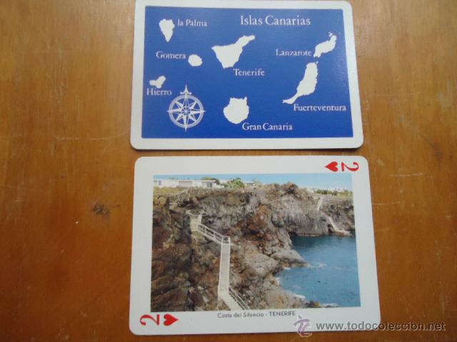 Cartas comerciales: carta suelta de vistas de las islas canarias, fournier, perfecto estado,