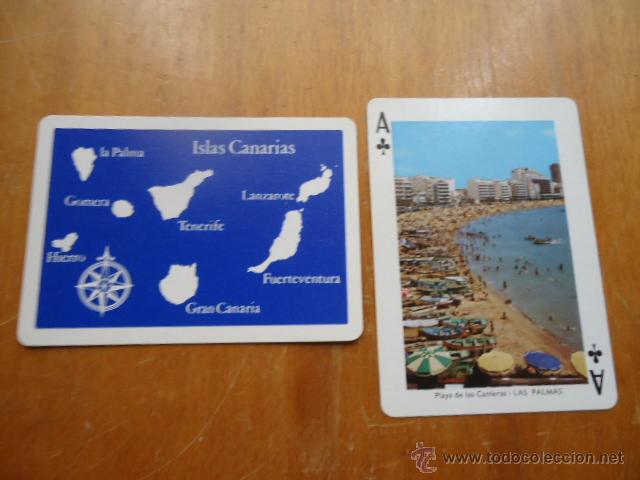 Cartas comerciales: carta suelta de vistas de las islas canarias, fournier, perfecto estado,