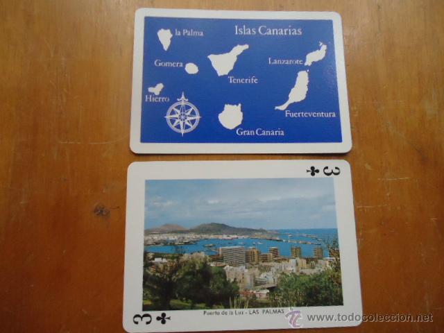 Cartas comerciales: carta suelta de vistas de las islas canarias, fournier, perfecto estado,