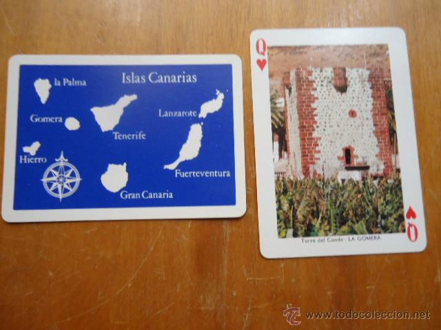 Cartas comerciales: carta suelta de vistas de las islas canarias, fournier, perfecto estado,