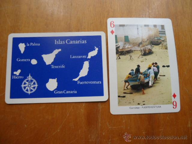 Cartas comerciales: carta suelta de vistas de las islas canarias, fournier, perfecto estado,