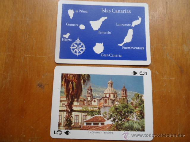 Cartas comerciales: carta suelta de vistas de las islas canarias, fournier, perfecto estado,