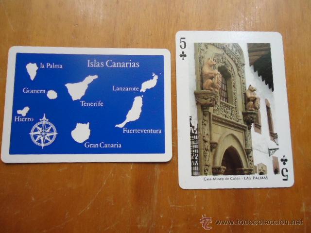 Cartas comerciales: carta suelta de vistas de las islas canarias, fournier, perfecto estado,