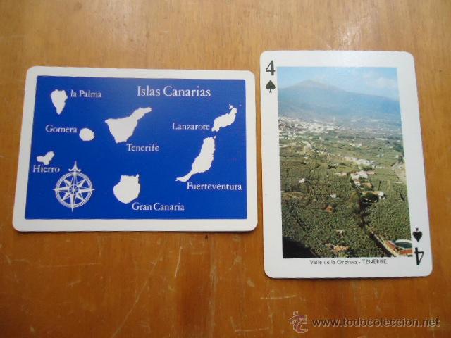 Cartas comerciales: carta suelta de vistas de las islas canarias, fournier, perfecto estado,