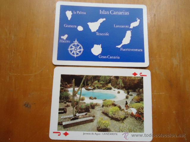 Cartas comerciales: carta suelta de vistas de las islas canarias, fournier, perfecto estado,