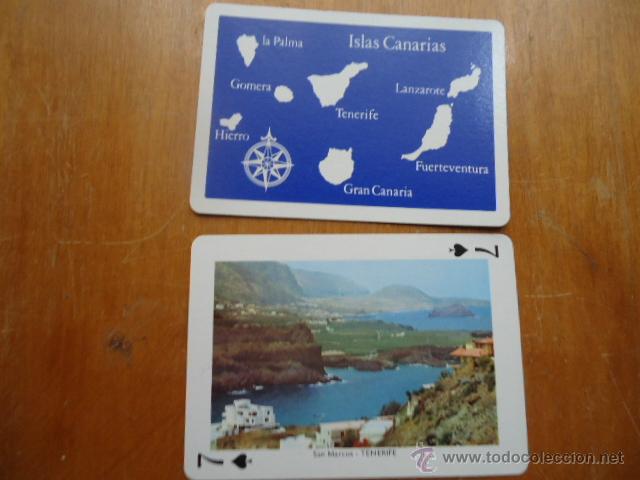 Cartas comerciales: carta suelta de vistas de las islas canarias, fournier, perfecto estado,