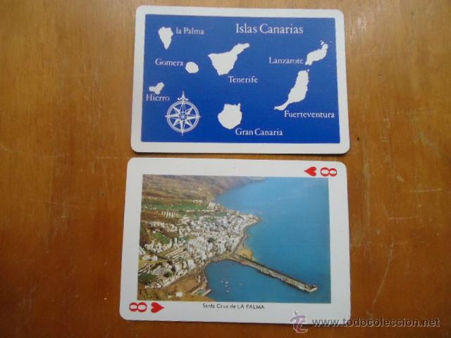 Cartas comerciales: carta suelta de vistas de las islas canarias, fournier, perfecto estado,