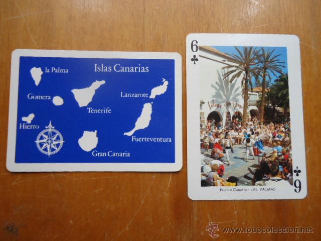 Cartas comerciales: carta suelta de vistas de las islas canarias, fournier, perfecto estado,
