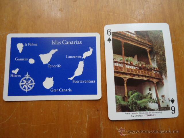 Cartas comerciales: carta suelta de vistas de las islas canarias, fournier, perfecto estado,