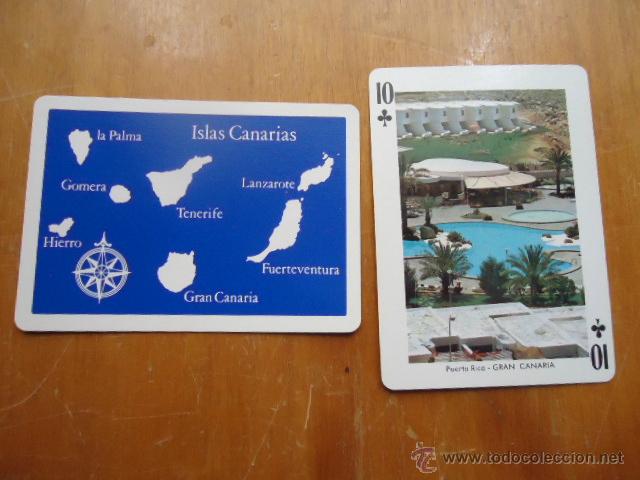 Cartas comerciales: carta suelta de vistas de las islas canarias, fournier, perfecto estado,