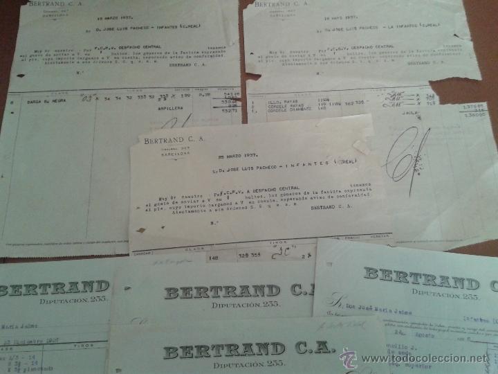 Lettres commerciales: LOTE DE 7 CARTAS COMERCIALES DE BERTRAND, C.A. A&Ntilde;OS 1.926 Y 1.937