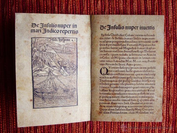 1493-copia de la carta de cristóbal colón a los - Vendido 