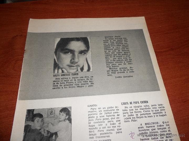 Cartas comerciales: ART&Iacute;CULO EN PRENSA 1966: LOLITA (HIJA DE LOLA FLORES) CARTA A LOS REYES MAGOS