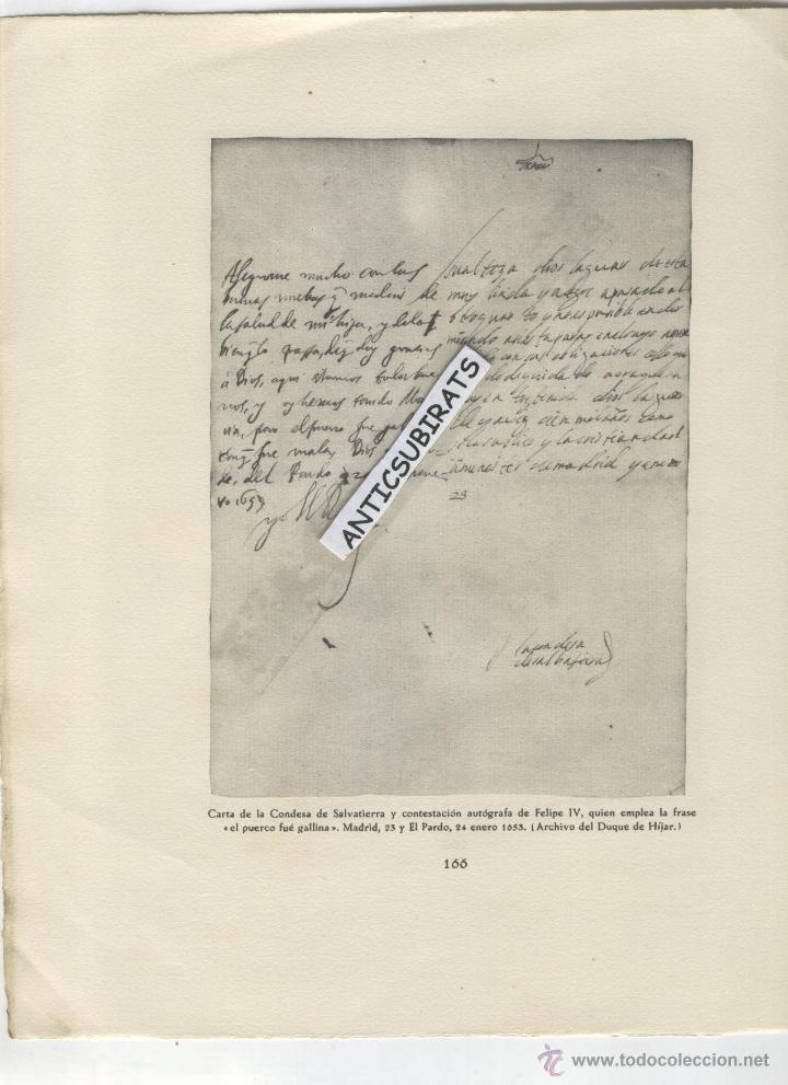 Lettere commerciali: HOJA SUELTA CARTA MANUSCRITO CONDESA DE SALVATIERA CAZA MONTERIA EL PUERCO FUE GALLINA EL PARDO 1653