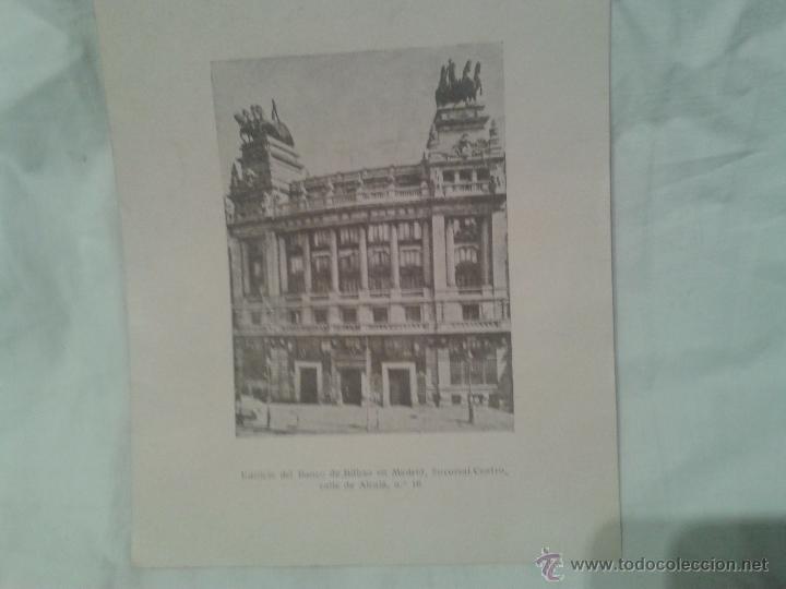 Gesch&auml;ftsbriefe: ANTIGUA CARTA COMERCIAL DEL BANCO DE BILBAO EN MADRID