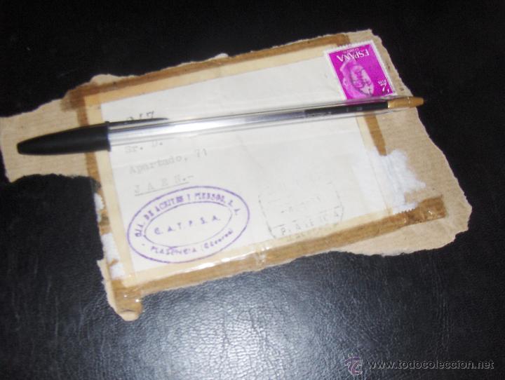 Gesch&auml;ftsbriefe: ACEITE, CATPSA, CIA DE ACEITES Y PIENSOS. PLASENCIA CACERES. FRANQUEO CERTIFICADO.