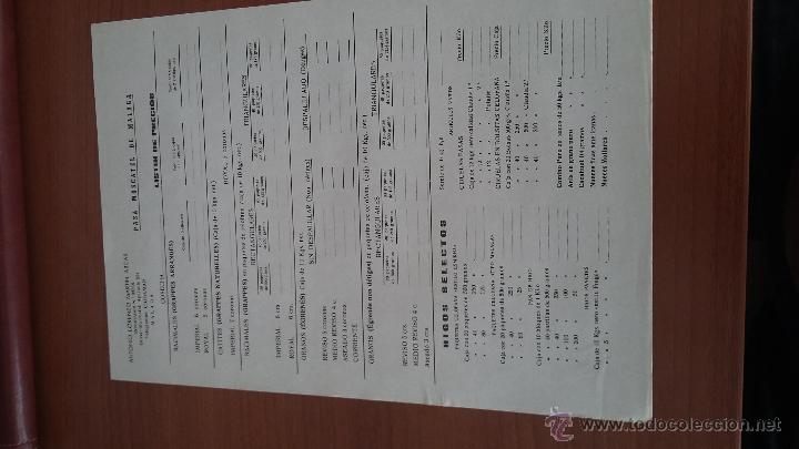 Cartas comerciales: Exportador de Pasas M&aacute;laga.  Modelo tarifa de precios - Foto 1