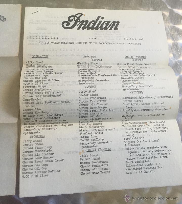 Cartas comerciales: Carta original del a&ntilde;o 1948 de Indian - Foto 2
