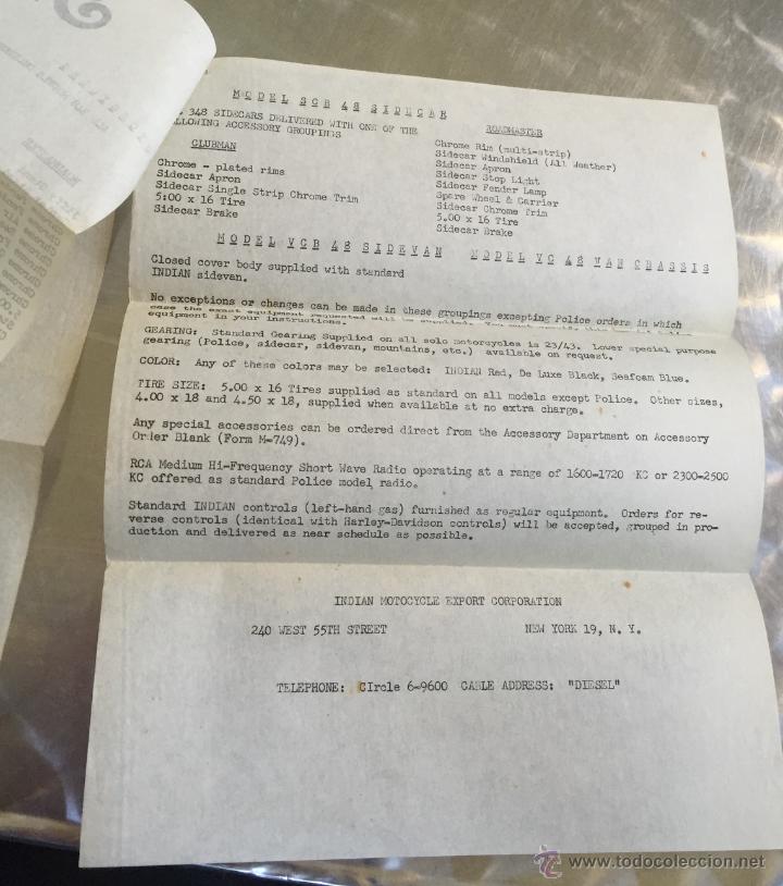 Cartas comerciales: Carta original del a&ntilde;o 1948 de Indian - Foto 3