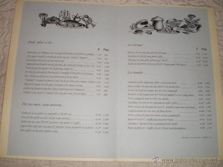 Cartas comerciales: LOTE DE  DOS CARTAS-MENU Y BOLSA DE LA CASA VASCA - Foto 4