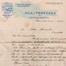 Cartas comerciales: CUBA. HABANA. ALMACEN DE CUADROS MARCOS Y ESPEJOS. 1909. Lote 54034615