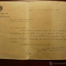 Cartas comerciales: RESPUESTA DEL MINISTERIO DE HACIENDA A LA PETICION DE CONDONACION DE DEUDA CASTELLON 3/10/1960