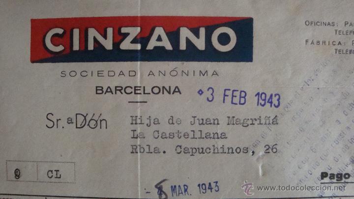 Cartas comerciales: CINZANO - Foto 2