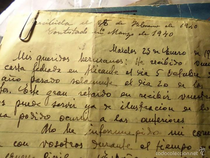 Manuscrito carta 1940 hablan de guerra civil pa - Vendido en Venta Directa  - 46502641