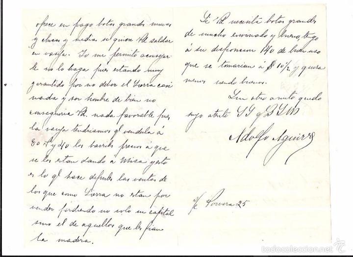 Lettres commerciales: JEREZ. 1878. ADOLFO AGUIRRE.
