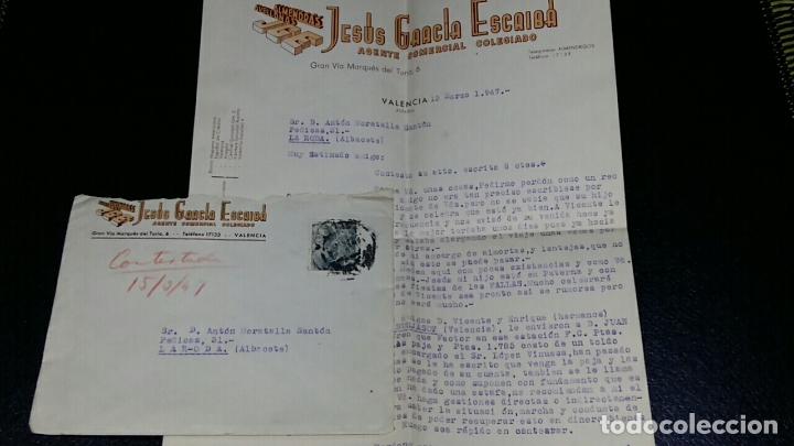 Lettres commerciales: CORRESPONDENCIA CON PUBLICIDAD ALMENDRAS AVELLANA JGE. JESUS GARCLA ESCRIBA. VALENCIA