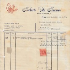 Cartas comerciales: CARTA COMERCIAL DE CALZADOS NORBERTO VILA NAVARRO -ELDA 1953-