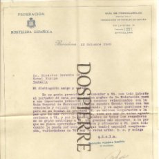 Cartas comerciales: CARTA COMERCIAL, DE LA FEDERACIÓN HOSTELERA ESPAÑOLA A DIRECTOR DE HOTEL EUROPA, TAFALLA, 1926