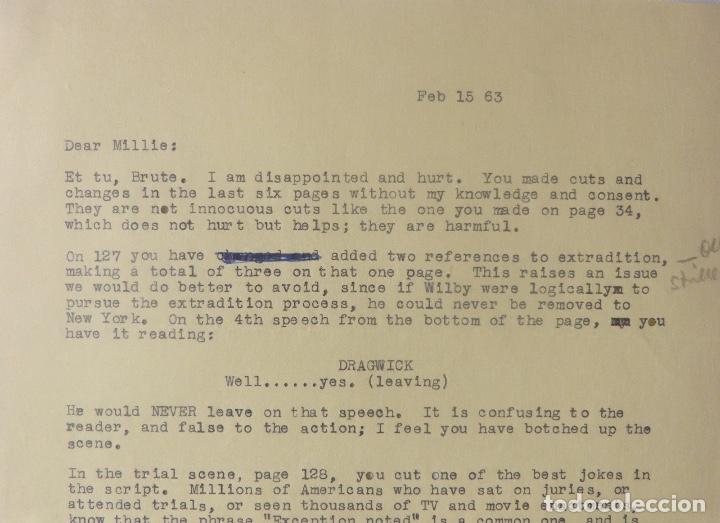 Cartas comerciales: Marc Brandel signed letter/22nd October,1968 - Foto 2