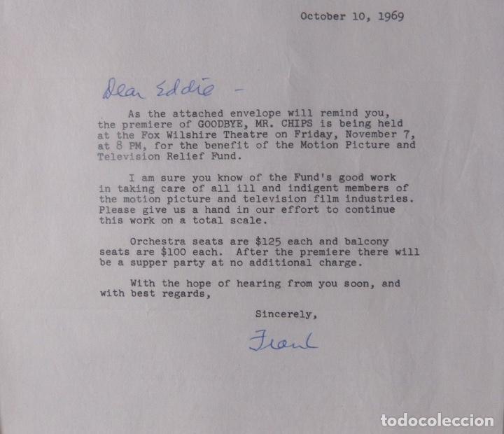 Cartas comerciales: Frank McCarthy signed letter with response, October 10, 1969 - Foto 4