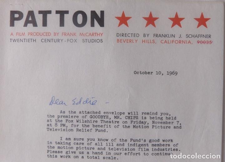 Cartas comerciales: Frank McCarthy signed letter with response, October 10, 1969 - Foto 5