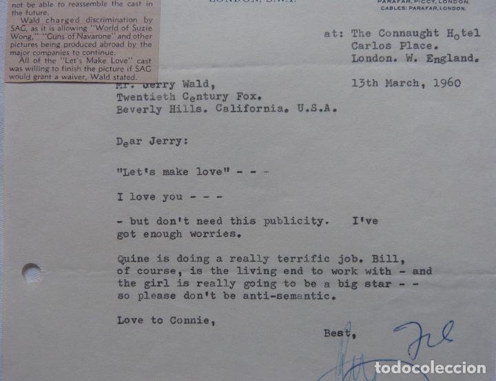 Cartas comerciales: Ray Stark signed letter,1960, Paramount British pictures. - Foto 3