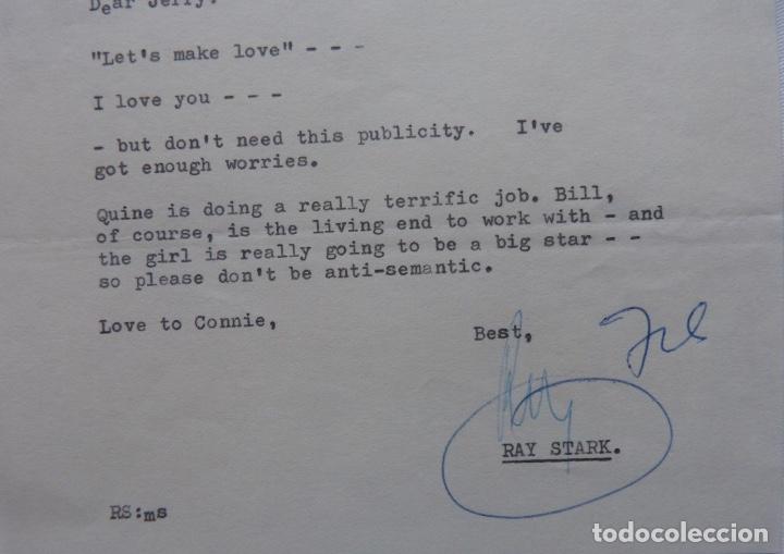Cartas comerciales: Ray Stark signed letter,1960, Paramount British pictures. - Foto 4