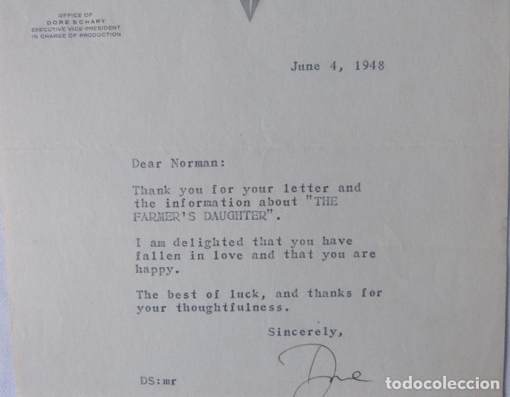Cartas comerciales: Dore Schary signed letter, June 4, 1948 - Foto 4