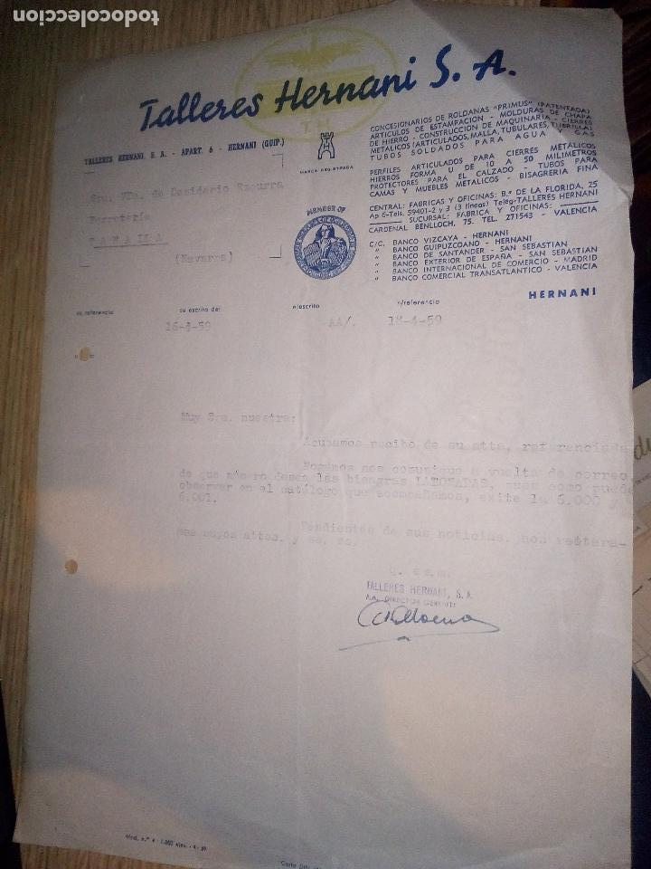 Cartas comerciales: Talleres Hernani - Foto 1