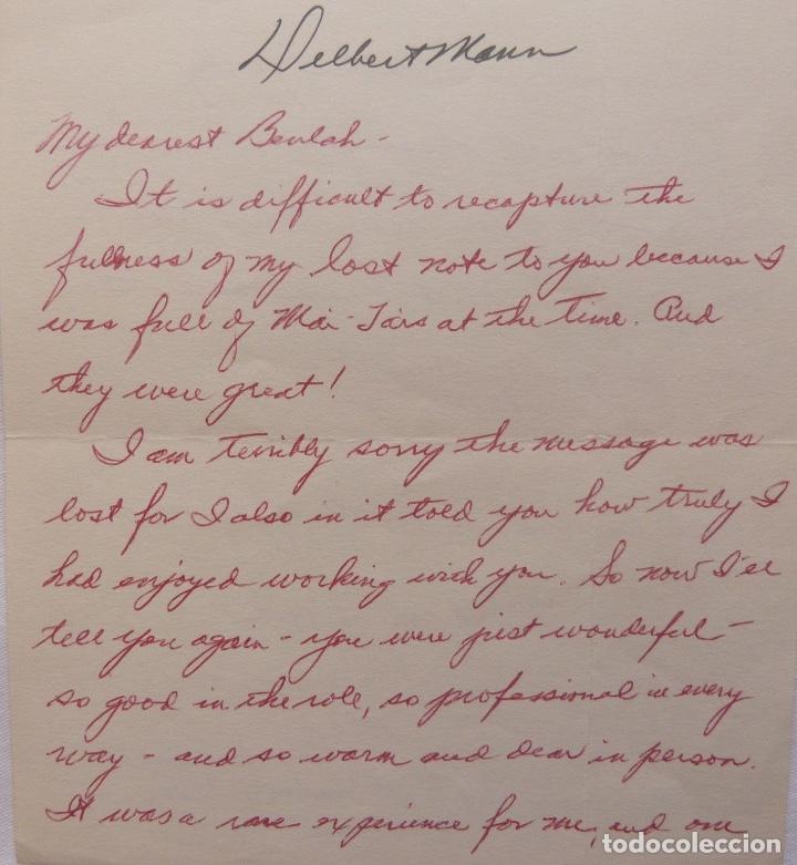 Lettres commerciales: Delbert Mann firmado als, 1971?.