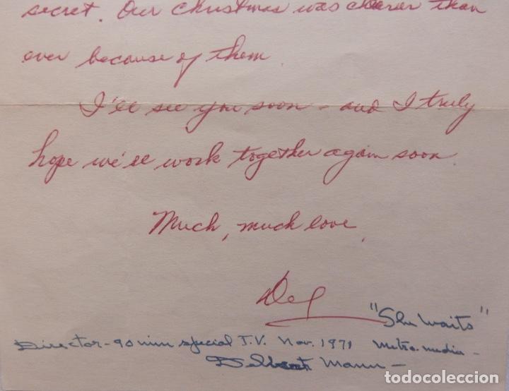 Cartas comerciales: Delbert Mann firmado als, 1971?. - Foto 2