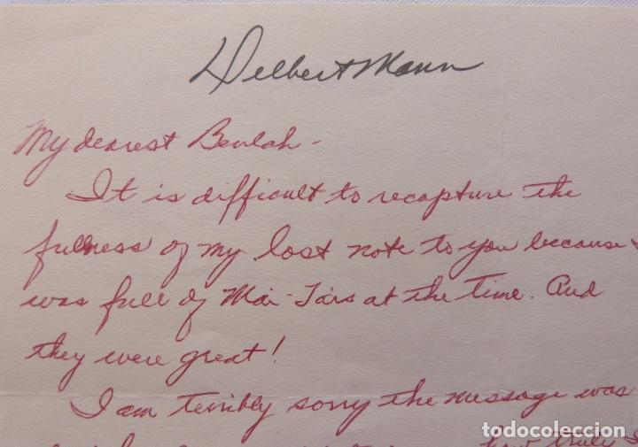 Cartas comerciales: Delbert Mann firmado als, 1971?. - Foto 3