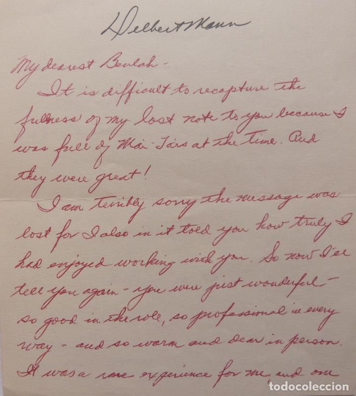 Cartas comerciales: Delbert Mann firmado als, 1971?. - Foto 6