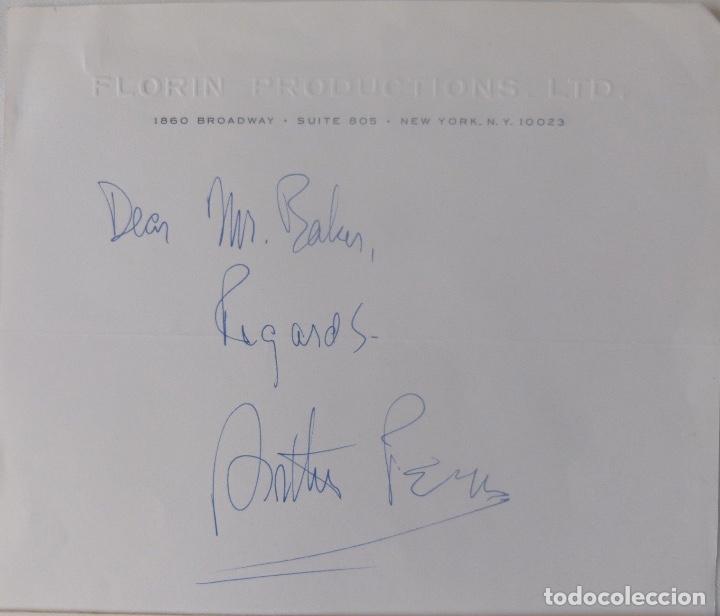 Cartas comerciales: Arthur Penn signed letter ANSS - Foto 4