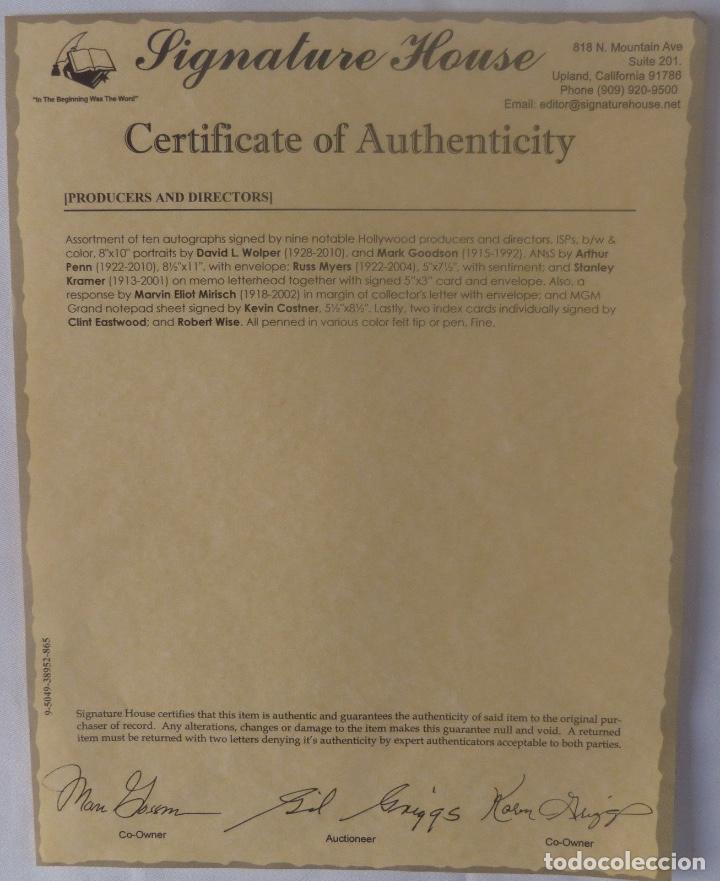 Cartas comerciales: Arthur Penn signed letter ANSS - Foto 5