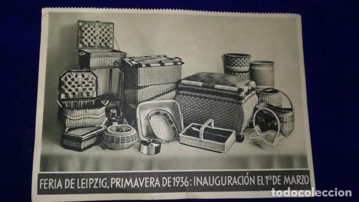 Lettres commerciales: ANTIGUA CARTA PUBLICITARIA FERIA DE LEIPZIG, LOS ARTEFACTOS ALEMANES, A&Ntilde;O 1936